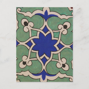Ottoman Turkey Arabesque Old Tile Briefkaart