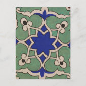 Ottoman Turkey Arabesque Old Tile Briefkaart (Voorkant)