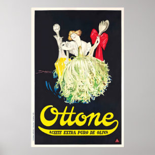 Ottone Olijfolie Mauzan Vintage Eten en Drinken Poster