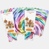 Otto's circus snack kraam bedankdoosjes (Ongevouwen)