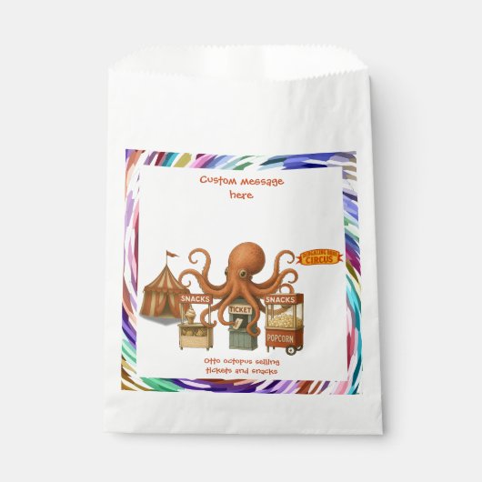Otto's circus snack kraam bedankzakje (Voorkant)