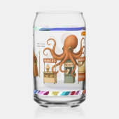 Otto's circus snack kraam blikvorm glas (Achterkant)