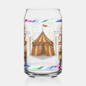 Otto's circus snack kraam blikvorm glas (Links)