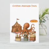Otto's circus snack kraam kaart (Staand voorkant)