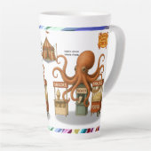 Otto's circus snack kraam latte mok (Rechterhoek)