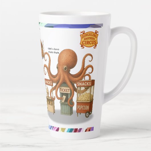 Otto's circus snack kraam latte mok (Rechts)
