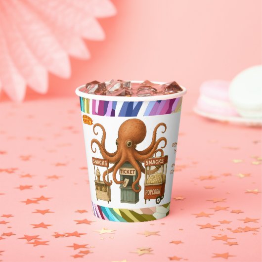 Otto's circus snack kraam papieren bekers (Insitu)
