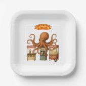 Otto's circus snack kraam papieren bordje (Voorkant)