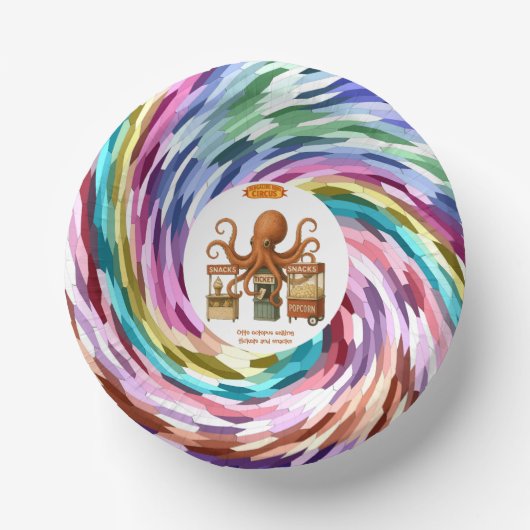 Otto's circus snack kraam papieren kommen (Voorkant)