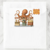 Otto's circus snack kraam rechthoekige sticker (Tas)