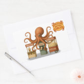 Otto's circus snack kraam rechthoekige sticker (Envelop)