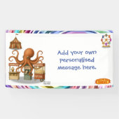 Otto's circus snack kraam spandoek (Horizontaal)