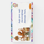 Otto's circus snack kraam spandoek (Verticaal)