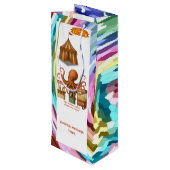 Otto's circus snack kraam wijn cadeautas (Achterkant Gekanteld)