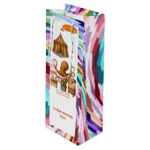 Otto's circus snack kraam wijn cadeautas (Voorkant Gekanteld)