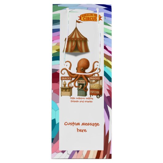 Otto's circus snack kraam wijn cadeautas (Voorkant)