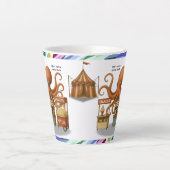 Otto's circus snackshack latte mok (Voorkant)