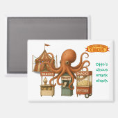 Otto's circus snackshack magneet (Voorkant / Achterkant)