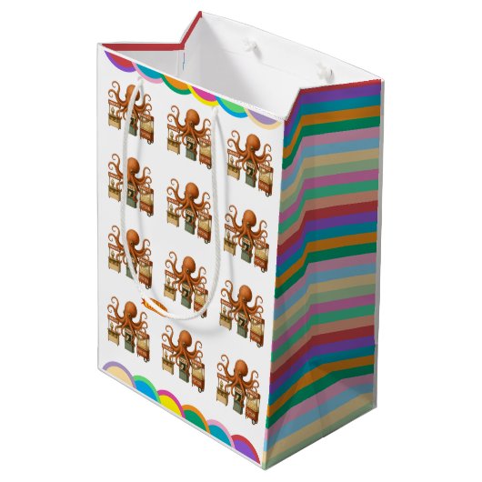 Otto's circus snackshack medium cadeauzakje (Achterkant Gekanteld)