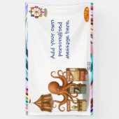 Otto's circus snacktent spandoek (Verticaal)