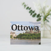 Ottowa, Canada Skyline met Ottowa in Sky 2 Briefkaart (Staand voorkant)