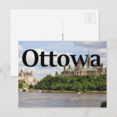 Ottowa, Canada Skyline met Ottowa in Sky 2 Briefkaart (Voorkant / Achterkant)