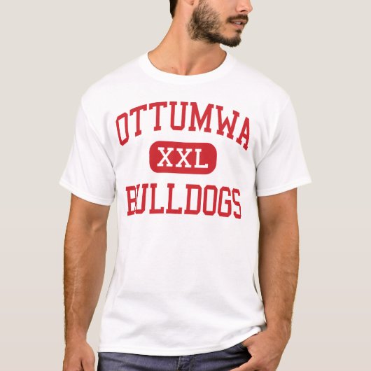 Ottumwa - Bulldogs - High School - Ottumwa Iowa T-shirt (Voorkant)
