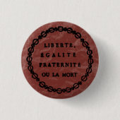 ou la mort ronde button 3,2 cm (Voorkant)