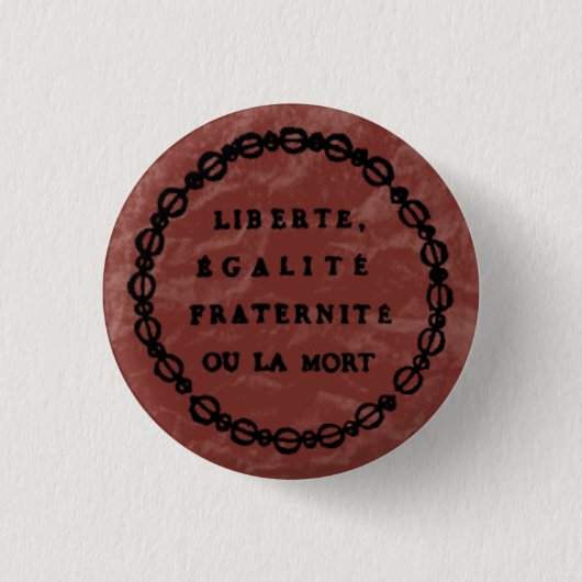 ou la mort ronde button 3,2 cm (Voorkant)