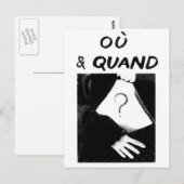 Ou & Quand Briefkaart (Voorkant / Achterkant)