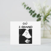 Ou & Quand Briefkaart (Staand voorkant)