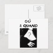 Ou & Quand Briefkaart (Voorkant / Achterkant)