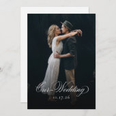 Ou Wedding Foto Weddenschap Kaart (Voorkant / Achterkant)