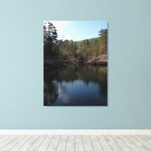 Ouachita Arkansas meer Canvas Afdruk (Insitu (Houten vloer))