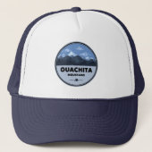 Ouachita Mountains Arkansas Oklahoma Camping Trucker Pet (Voorkant)