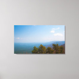 Ouachita Mountains en de Talimena Drive, oké Canvas Afdruk