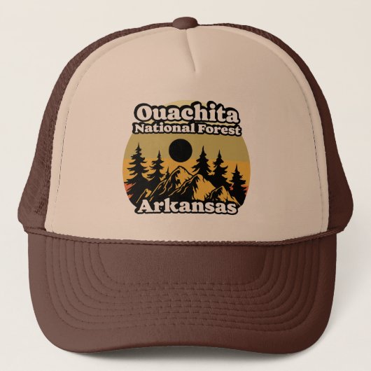 Ouachita National Forest Arkansas Trucker Pet (Voorkant)