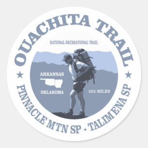 Ouachita Trail Ronde Sticker