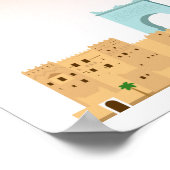 Ouarzazate stad marocco poster (Hoek)