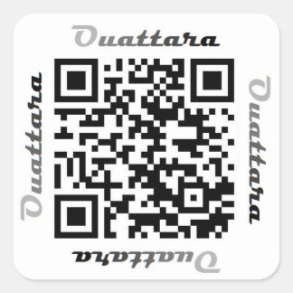 Ouattara QR Code Gepersonaliseerde NAAM Sticker