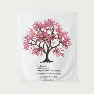 "Oubaitori" betekent aangepaste kleur Wandkleed