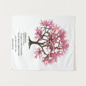 "Oubaitori" betekent aangepaste kleur Wandkleed (Voorkant (horizontaal))