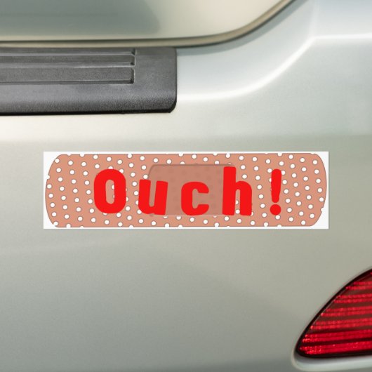 Ouch! Bandage Bumpersticker (Op auto)
