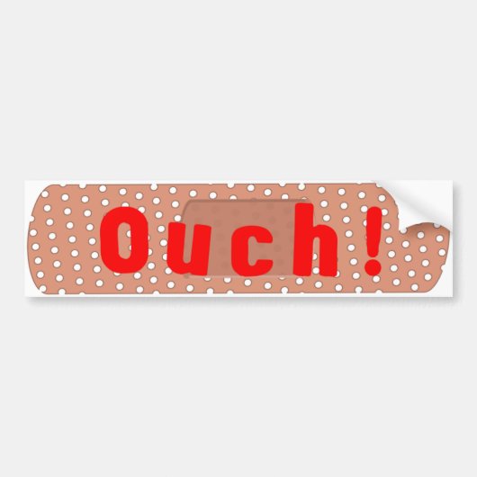 Ouch! Bandage Bumpersticker (Voorkant)