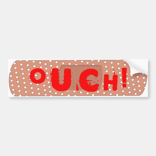 Ouch! Bandage Bumpersticker (Voorkant)