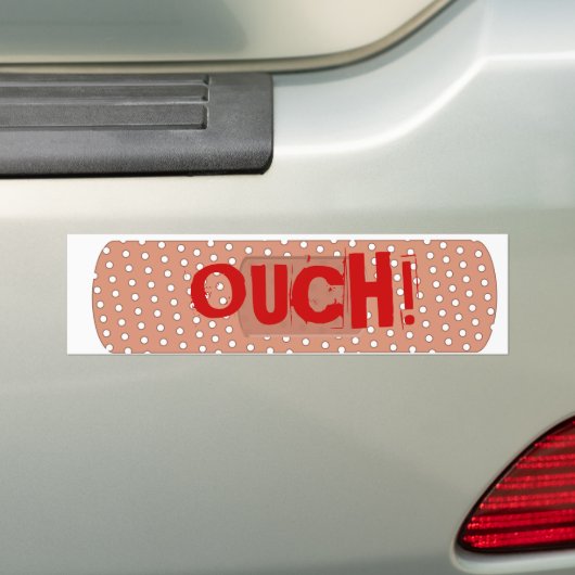 Ouch Bandaid Bumpersticker (Op auto)