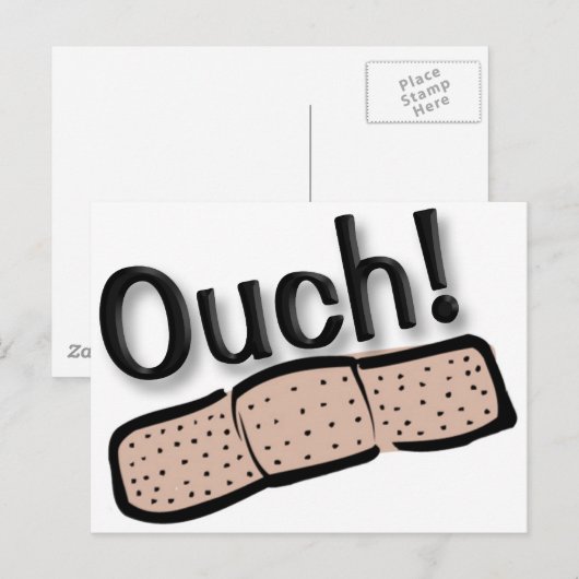 Ouch Briefkaart (Voorkant / Achterkant)