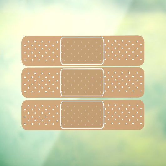 Ouch Bump Sticky Plaster Novelty Raamsticker (Vel 3)