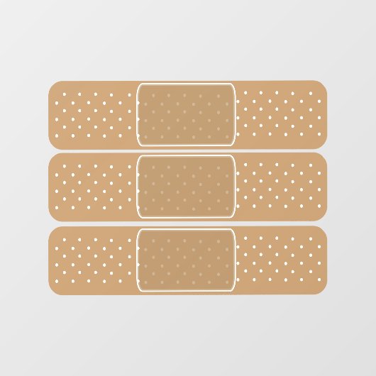 Ouch Bump Sticky Plaster Novelty Raamsticker (Vel)