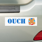 OUCH-bumpersticker Bumpersticker (Op auto)